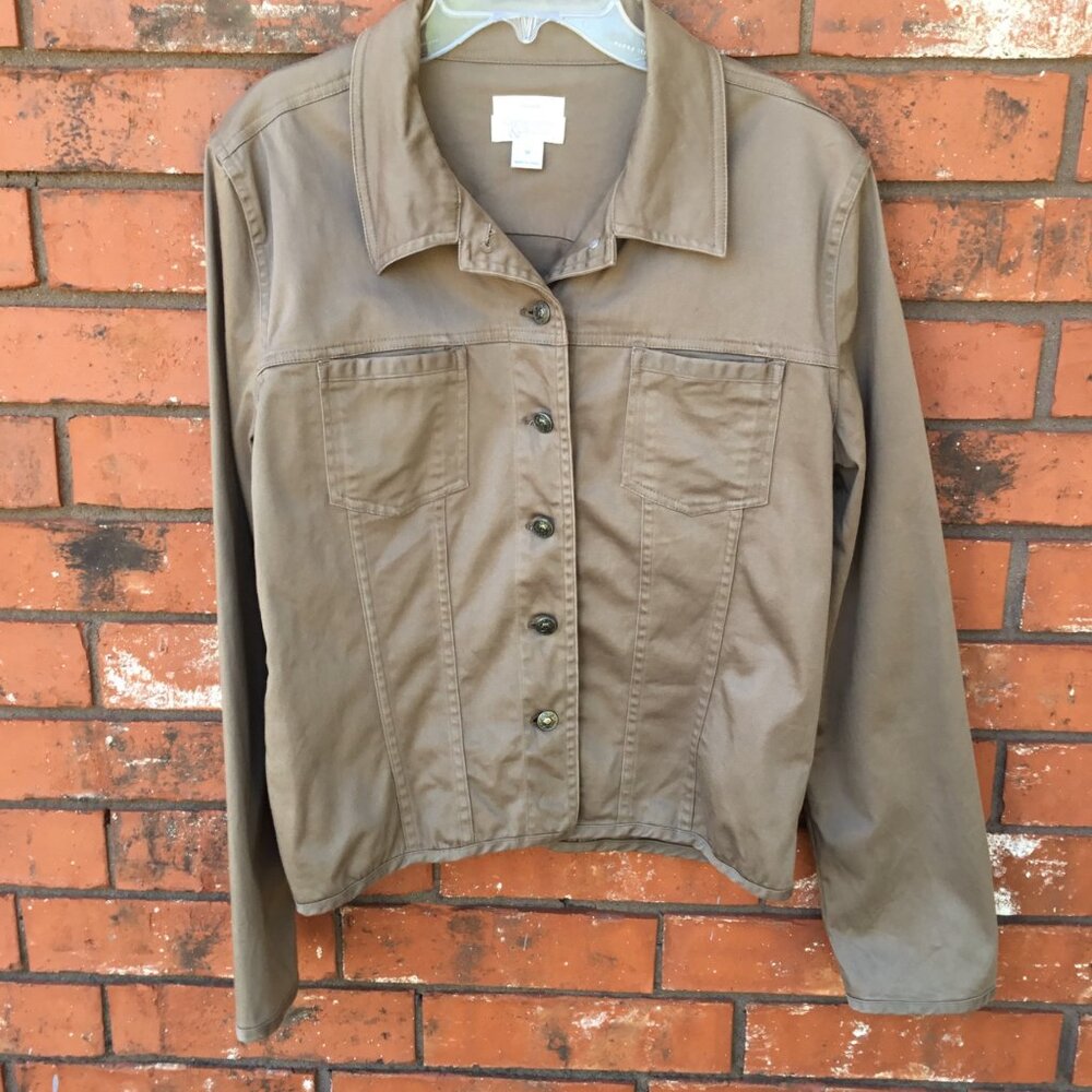 Spring/Summer Light Weight Brown Jacket With Some… - image 1